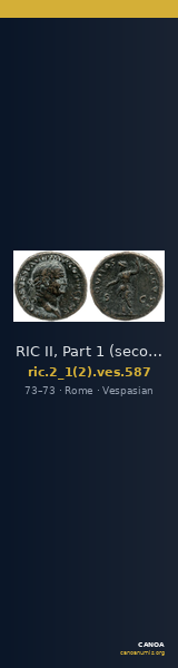 RIC II, Part 1 (second edition) Vespasian 587 — CANOA