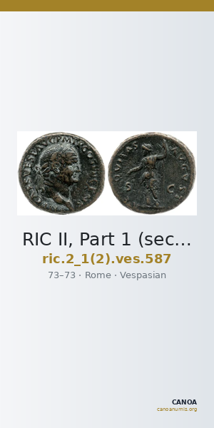 RIC II, Part 1 (second edition) Vespasian 587 — CANOA