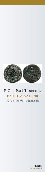 RIC II, Part 1 (second edition) Vespasian 590 — CANOA