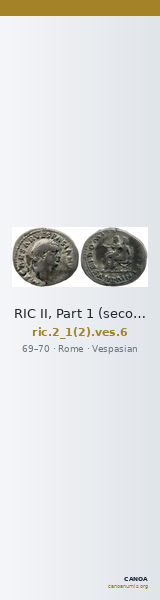 RIC II, Part 1 (second edition) Vespasian 6 — CANOA
