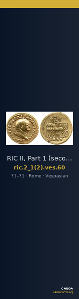 RIC II, Part 1 (second edition) Vespasian 60 — CANOA