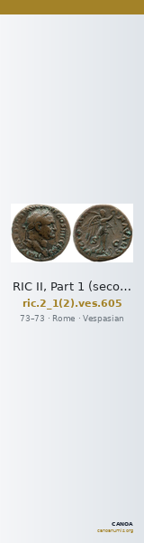 RIC II, Part 1 (second edition) Vespasian 605 — CANOA