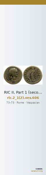 RIC II, Part 1 (second edition) Vespasian 606 — CANOA