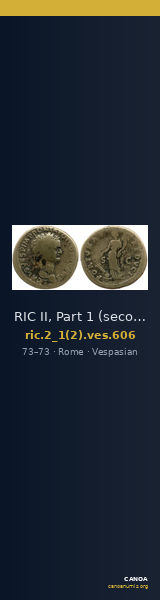 RIC II, Part 1 (second edition) Vespasian 606 — CANOA