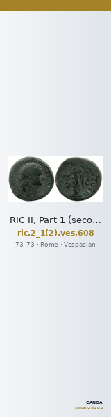 RIC II, Part 1 (second edition) Vespasian 608 — CANOA