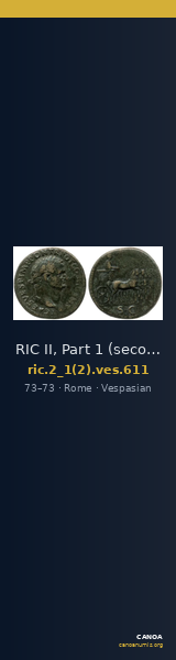 RIC II, Part 1 (second edition) Vespasian 611 — CANOA