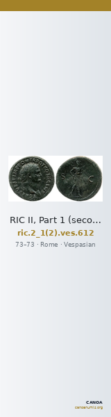 RIC II, Part 1 (second edition) Vespasian 612 — CANOA