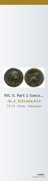 RIC II, Part 1 (second edition) Vespasian 613 — CANOA