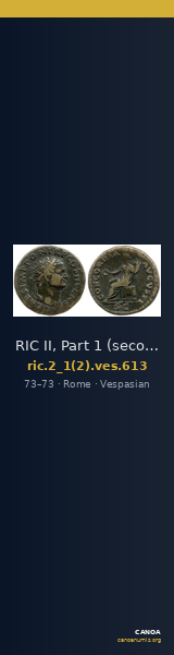 RIC II, Part 1 (second edition) Vespasian 613 — CANOA