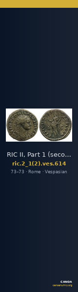 RIC II, Part 1 (second edition) Vespasian 614 — CANOA