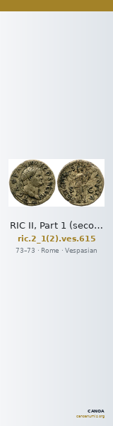 RIC II, Part 1 (second edition) Vespasian 615 — CANOA