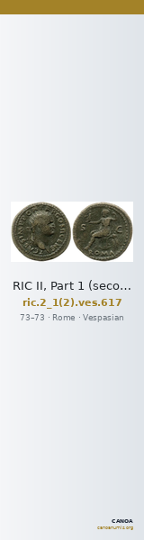 RIC II, Part 1 (second edition) Vespasian 617 — CANOA