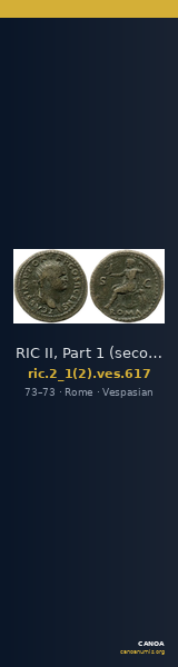 RIC II, Part 1 (second edition) Vespasian 617 — CANOA