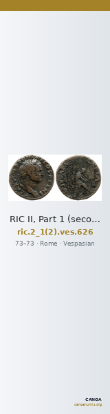 RIC II, Part 1 (second edition) Vespasian 626 — CANOA