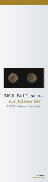 RIC II, Part 1 (second edition) Vespasian 627 — CANOA