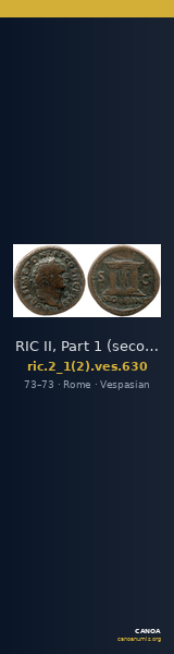 RIC II, Part 1 (second edition) Vespasian 630 — CANOA