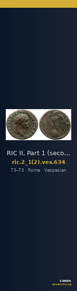 RIC II, Part 1 (second edition) Vespasian 634 — CANOA