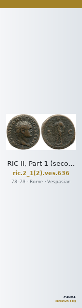 RIC II, Part 1 (second edition) Vespasian 636 — CANOA