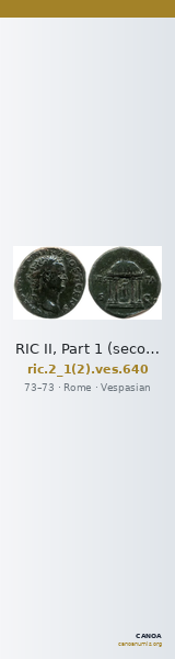 RIC II, Part 1 (second edition) Vespasian 640 — CANOA