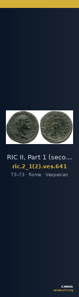 RIC II, Part 1 (second edition) Vespasian 641 — CANOA
