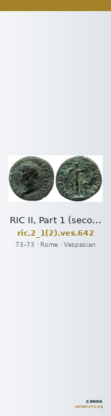 RIC II, Part 1 (second edition) Vespasian 642 — CANOA