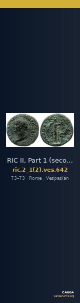 RIC II, Part 1 (second edition) Vespasian 642 — CANOA