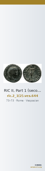 RIC II, Part 1 (second edition) Vespasian 644 — CANOA