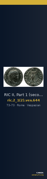 RIC II, Part 1 (second edition) Vespasian 644 — CANOA