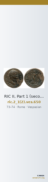 RIC II, Part 1 (second edition) Vespasian 650 — CANOA