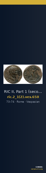 RIC II, Part 1 (second edition) Vespasian 650 — CANOA
