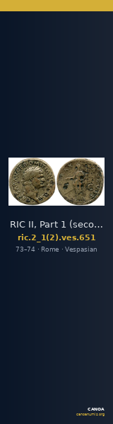 RIC II, Part 1 (second edition) Vespasian 651 — CANOA