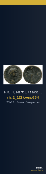 RIC II, Part 1 (second edition) Vespasian 654 — CANOA
