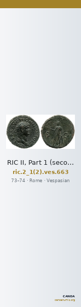 RIC II, Part 1 (second edition) Vespasian 663 — CANOA