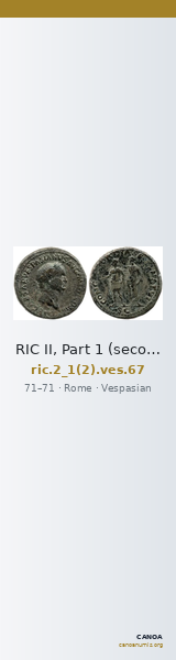 RIC II, Part 1 (second edition) Vespasian 67 — CANOA