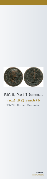 RIC II, Part 1 (second edition) Vespasian 676 — CANOA