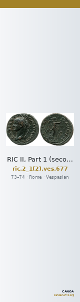 RIC II, Part 1 (second edition) Vespasian 677 — CANOA