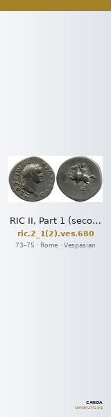 RIC II, Part 1 (second edition) Vespasian 680 — CANOA