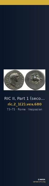 RIC II, Part 1 (second edition) Vespasian 680 — CANOA
