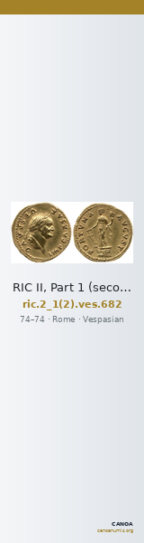 RIC II, Part 1 (second edition) Vespasian 682 — CANOA