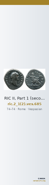 RIC II, Part 1 (second edition) Vespasian 685 — CANOA