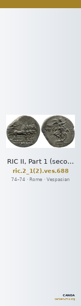 RIC II, Part 1 (second edition) Vespasian 688 — CANOA