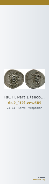 RIC II, Part 1 (second edition) Vespasian 689 — CANOA