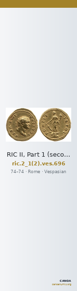 RIC II, Part 1 (second edition) Vespasian 696 — CANOA