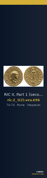 RIC II, Part 1 (second edition) Vespasian 696 — CANOA