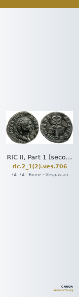RIC II, Part 1 (second edition) Vespasian 706 — CANOA