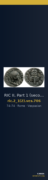 RIC II, Part 1 (second edition) Vespasian 706 — CANOA