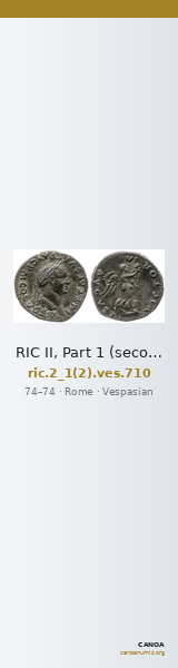 RIC II, Part 1 (second edition) Vespasian 710 — CANOA