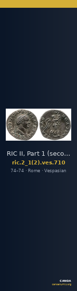 RIC II, Part 1 (second edition) Vespasian 710 — CANOA