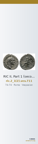 RIC II, Part 1 (second edition) Vespasian 711 — CANOA