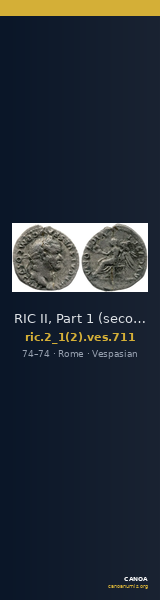 RIC II, Part 1 (second edition) Vespasian 711 — CANOA